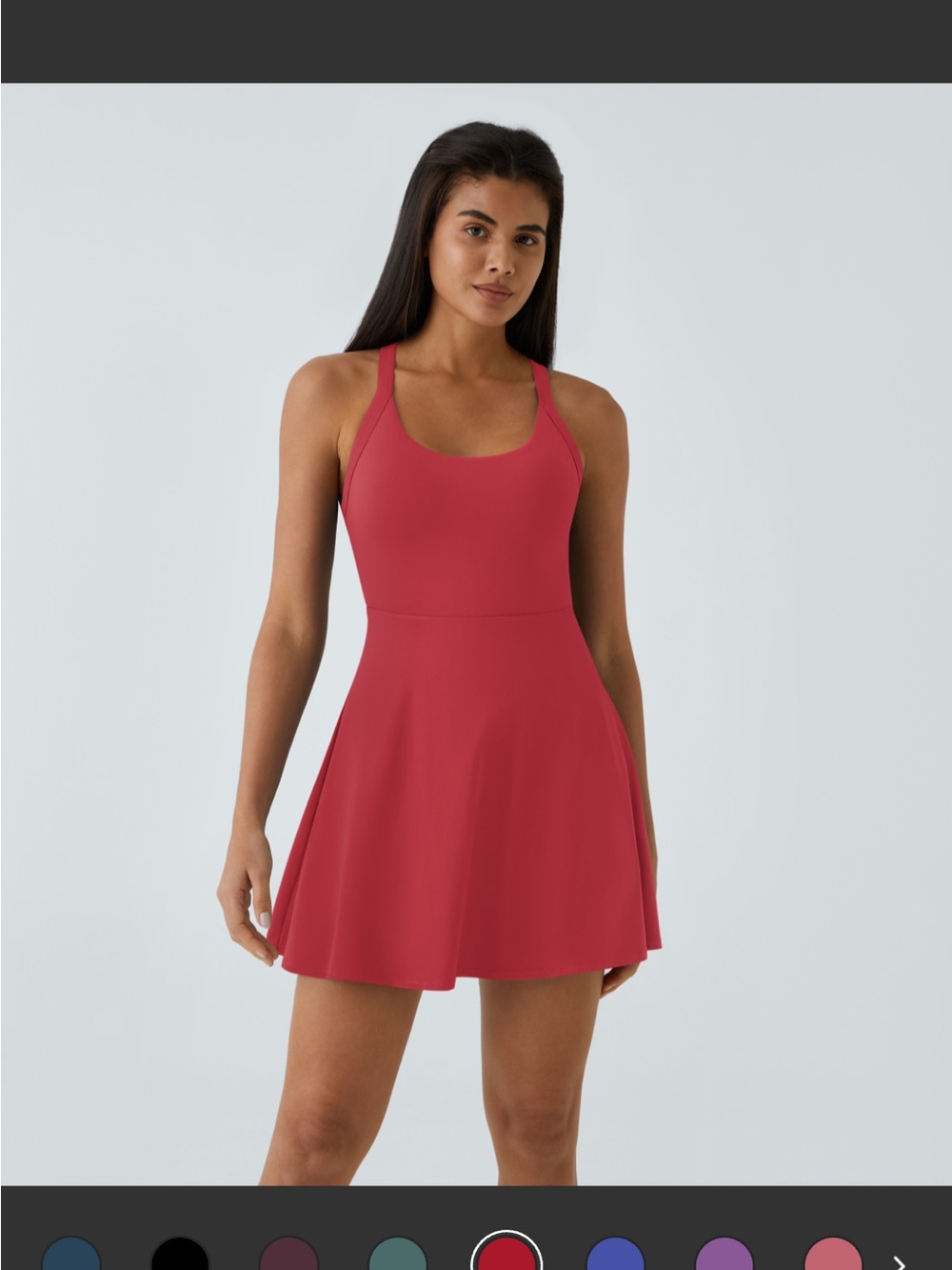 HALARA Raspberry Athletic Active Dress